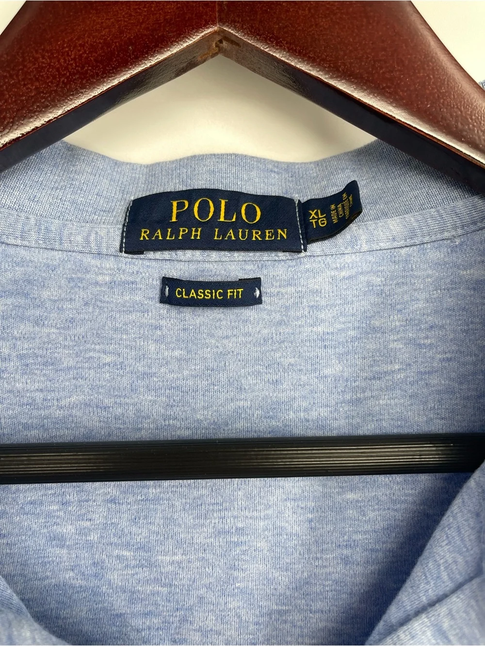 Ralph Lauren Men’s Polo Shirt in Heathered Light Blue